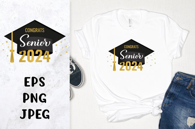 Senior 2024 Sublimation. Graduation cap. Class of 2024 Sublimation LaBelezoka 