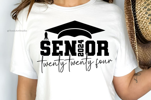 Senior 2024 SVG Design, Graduation Cap Decoration, Cut Files SVG TonisArtStudio 