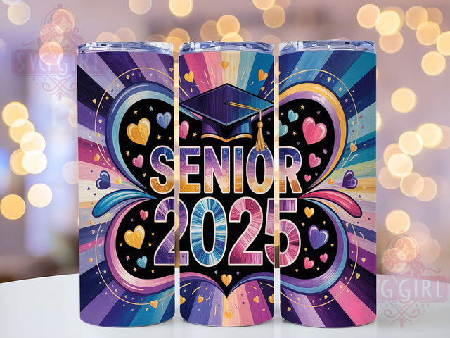 Senior 2025 Graduation 20oz Tumbler, Class of 2025 Tumbler, Graduation Tumbler, 20oz Sublimation Wrap, High School Senior Gift, Graduation Drinkware, Senior Year Tumbler Sublimation SvggirlplusArt 