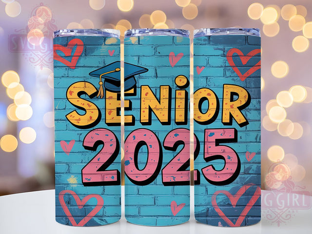 Senior 2025 Graffiti 20oz Tumbler, Graffiti Graduation Tumbler, Graduation Tumbler Wrap, 20oz Tumbler Design, Senior Graduation Tumbler, Custom Tumbler 2025, Sublimation Graduation Wrap Sublimation SvggirlplusArt 