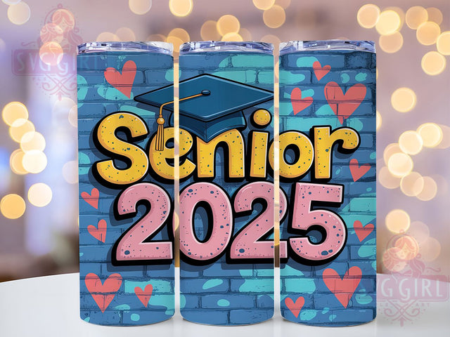 Senior 2025 Graffiti 20oz Tumbler, Graffiti Graduation Tumbler, Graduation Tumbler Wrap, 20oz Tumbler Design, Senior Graduation Tumbler, Custom Tumbler 2025, Sublimation Graduation Wrap Sublimation SvggirlplusArt 