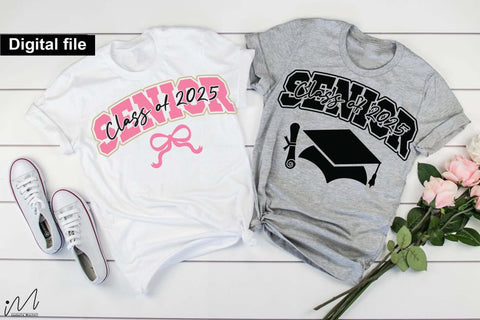 Senior 2025 svg, Coquette bow senior 2025 svg, Graduation t-shirt svg SVG Isabella Machell 