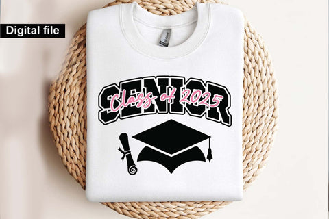 Senior 2025 svg, Coquette bow senior 2025 svg, Graduation t-shirt svg SVG Isabella Machell 