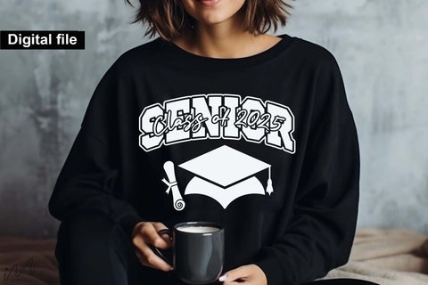 Senior 2025 svg, Coquette bow senior 2025 svg, Graduation t-shirt svg SVG Isabella Machell 