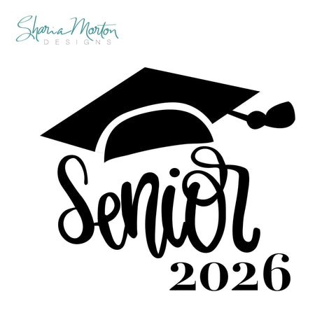 Senior 2026 Bouncy Font Design SVG Sharia Morton Designs 