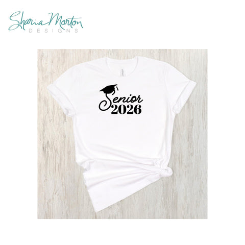 Senior 2026 Graduation Cap Design for Shirts, Cards, Signs and Party Decor Sublimation Sharia Morton Designs 