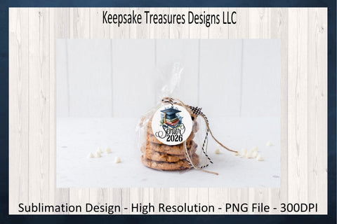 Senior 2026 Graduation Cap, Sublimation PNG, Senior T-Shirt Design, Digital Download, Printable PNG Sublimation Keepsake Treasures Designs LLC. 