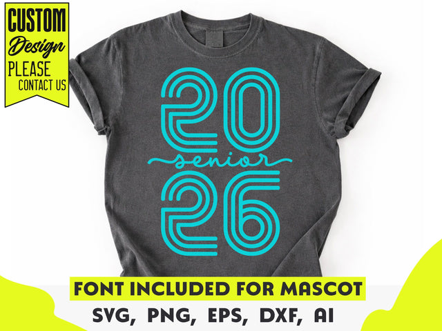 Senior 2026 SVG, Graduation Shirt Design SVG DesignDestine 