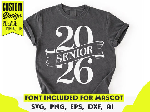 Senior 2026 SVG, Graduation Shirt Design SVG DesignDestine 