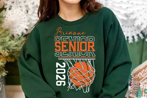 Senior Basketball Template, Class of 2026, Sport Mom, Team Shirt, Graduation Shirt Design, Custom Name SVG DesignDestine 