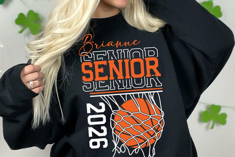 Senior Basketball Template, Class of 2026, Sport Mom, Team Shirt, Graduation Shirt Design, Custom Name SVG DesignDestine 
