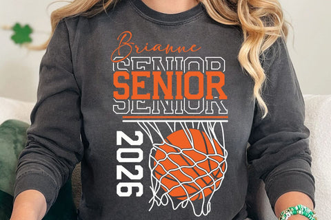 Senior Basketball Template, Class of 2026, Sport Mom, Team Shirt, Graduation Shirt Design, Custom Name SVG DesignDestine 