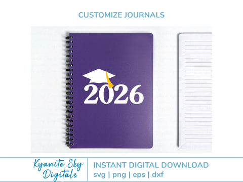 Senior Class of 2026 SVG bundle, high school or college graduation graphics SVG Kyanite Sky Digitals 