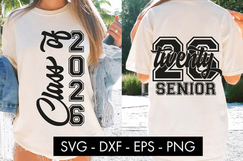 Senior Class of 2026 SVG Front and Back PNG Sublimation SVG Freeling Design House 