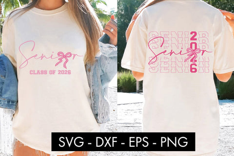 Senior Class of 2026 SVG Front and Back PNG Sublimation SVG Freeling Design House 