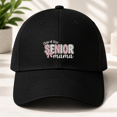 Senior Mama Class of 2027 Embroidery Design – Pink Bow Graduation Mom Machine Embroidery File Embroidery/Applique DESIGNS PatternFeed8 