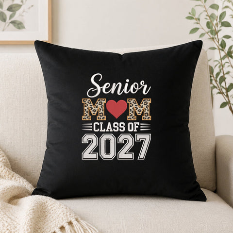 Senior Mom 2027 Embroidery Design – Leopard Print Football Style Class of 2027 Graduation Mom Machine Embroidery File Embroidery/Applique DESIGNS PatternFeed8 
