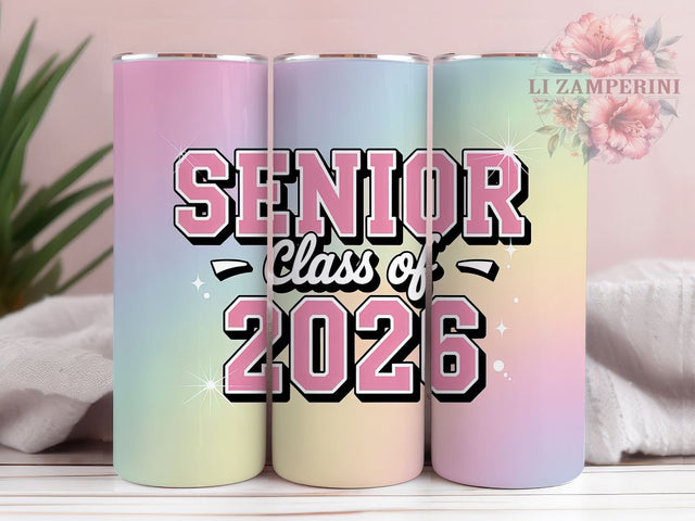 Senior Pride 2026 20oz Tumbler, Graduation Gift, Class of 2026, Senior Pride, Sublimation Wrap, 20oz Tumbler Design, School Spirit Sublimation Li Zamperini 