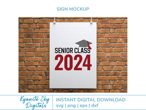 Seniors 2024 High School Graduation Senior Class of 2024 SVG Kyanite Sky Digitals 