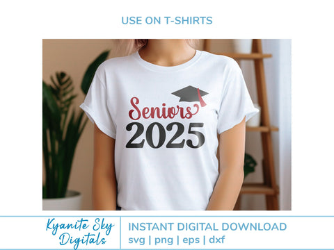 Seniors 2025 SVG bundle high school graduation senior class SVG Kyanite Sky Digitals 