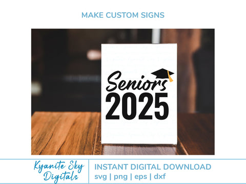 Seniors 2025 SVG bundle high school graduation senior class SVG Kyanite Sky Digitals 