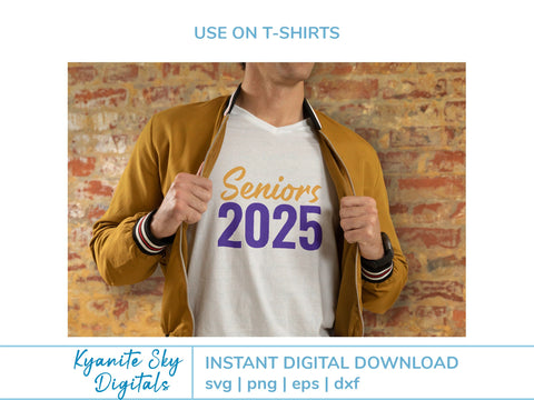 Seniors 2025 SVG bundle high school graduation senior class SVG Kyanite Sky Digitals 