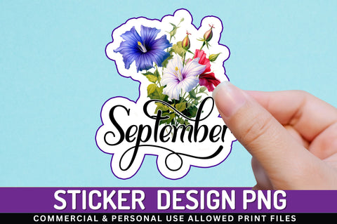 September Sticker Design Sublimation Regulrcrative 