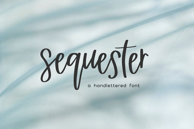 Sequester Script Font Beck McCormick 
