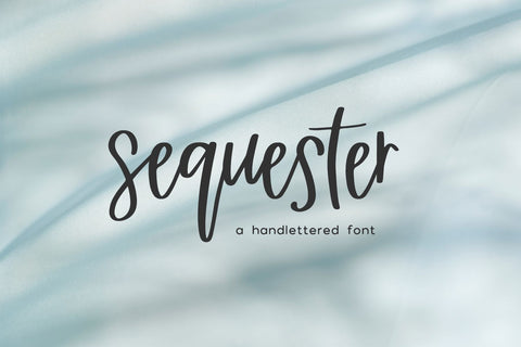 Sequester Script Font Beck McCormick 