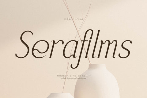 Serafilms - Modern Stylish Serif Font Storytype Studio 