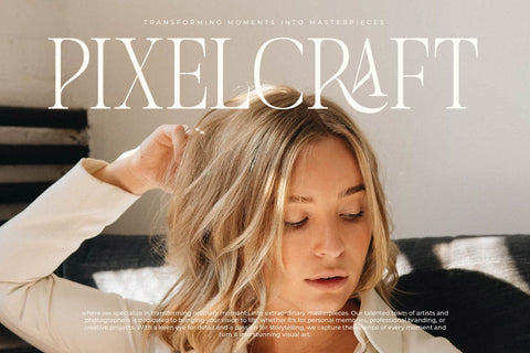 Seraneo - Modern Display Typeface Font Letterena Studios 