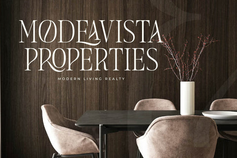 Seraneo - Modern Display Typeface Font Letterena Studios 