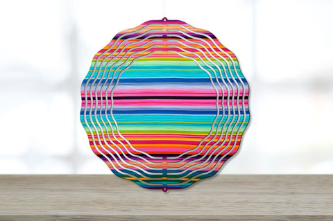 Serape Glitter Coaster Round Wind Spinner Bundle Sublimation Regulrcrative 