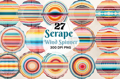 Serape Wind Spinner Sublimation Designs Bundle Sublimation Regulrcrative 