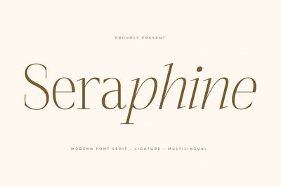 Seraphine - Modern Font Serif Font Letterena Studios 