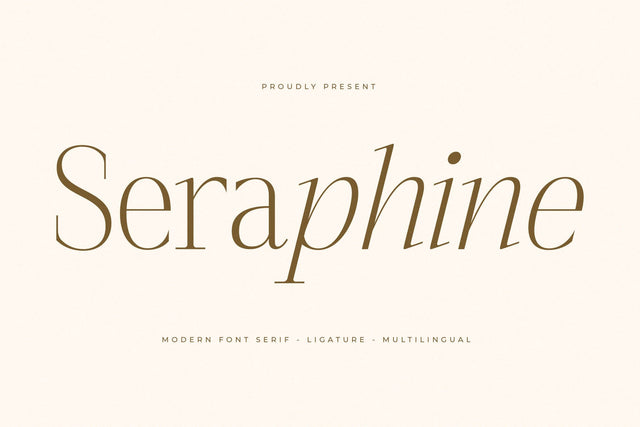 Seraphine - Modern Font Serif Font Letterena Studios 