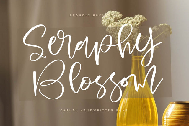Seraphy Blossom - Casual Handwritten Font Font Letterena Studios 