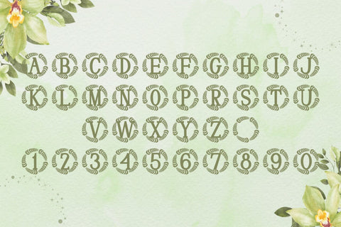 Seravine Monogram Font Font Dm Letter Studio 