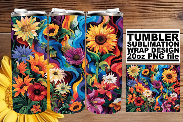 Serene Bloom Haven 20oz: Discover haven in serene blooms Sublimation afrosvg 