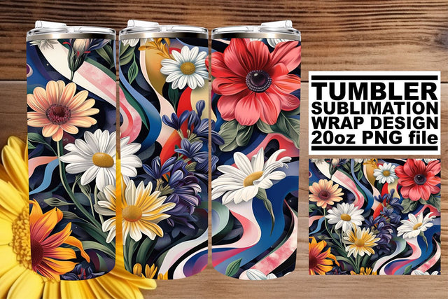 Serene Blossom Bliss 20oz: Bliss in serene blossoms Sublimation afrosvg 