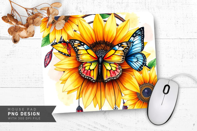 Serene Blossom Whimsy Mousepad Sublimation Regulrcrative 