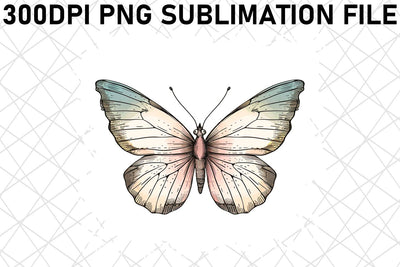 Serene Butterfly Sublimation Set Sublimation afrosvg 
