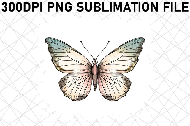 Serene Butterfly Sublimation Set Sublimation afrosvg 