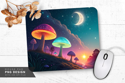 Serene Cosmic Glow Mousepad SVG Regulrcrative 