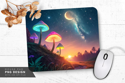 Serene Cosmic Glow Mousepad SVG Regulrcrative 