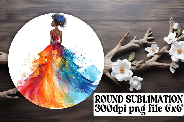 Serene Couple Watercolor Sublimation Sublimation afrosvg 