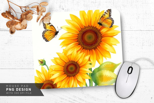 Serene Garden Delight Mousepad PNG Sublimation Regulrcrative 