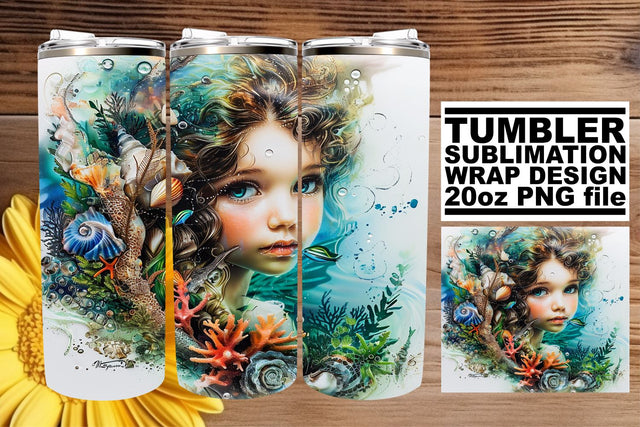 Serene Sea Maiden Sublimation Bundle Sublimation afrosvg 