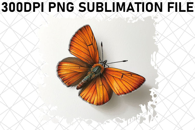 Serene Spring Butterfly Art Sublimation afrosvg 