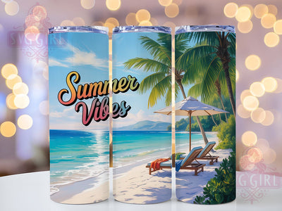 Serene Summer Paradise 20oz Tumbler, Essence of Summer Vibes, 20oz Skinny Tumbler, Tropical Sublimation Wrap, Summer Beach Scene PNG, Coastal Calm Art, Vacation Paradise Graphic, Summer Vibes Design Sublimation SvggirlplusArt 